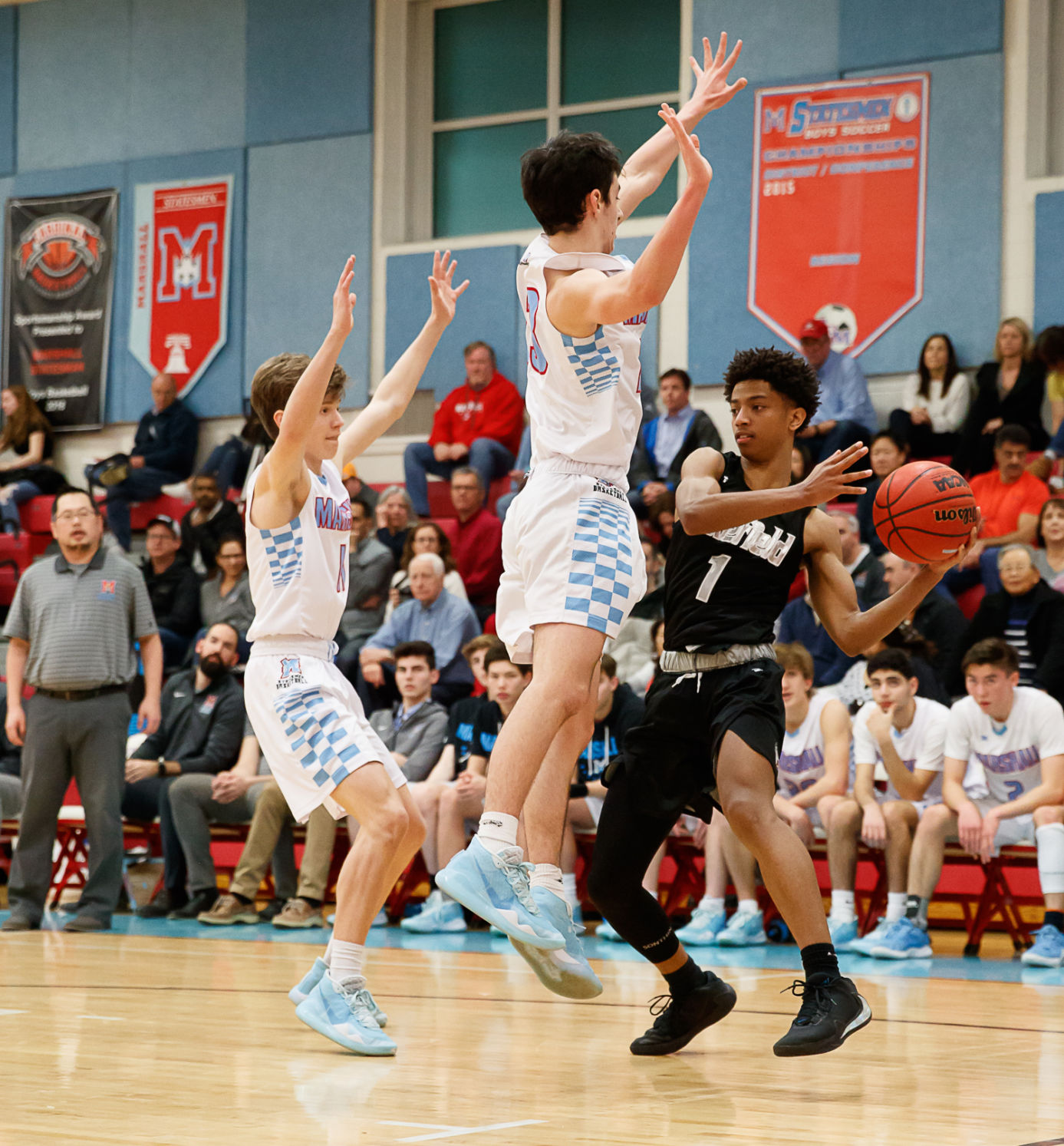 Marshall vs. Wakefield boys hoops 14